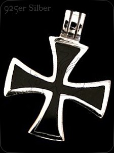 Pendant "BlackCross" (925er Silber)