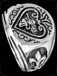 Ring "TheGambler" (925er Silber)