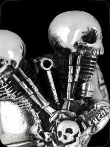 Ring "TwinSkull" (925er Silber)