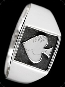 Ring "TheFriendlyCard" (925er Silber)
