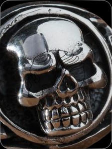 Ring "FlameSkull" (925er Silber)