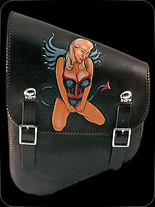 Saddlebag "PinUpDevil" (punziert)