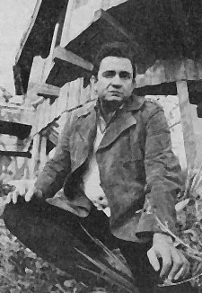 Johnny Cash vor seinem Haus, 1969